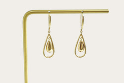 Teardrop Gold Earrings