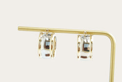 Cuff Hoops Gold Earrings