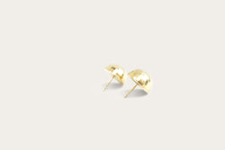 Disco Ball Stud Gold Earrings