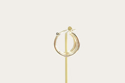 Cuff Hoops Gold Earrings