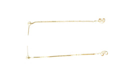 Chain Stud Gold Earrings