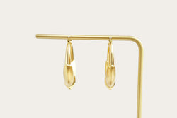 Oval Hoop Gold Earrings Saddleback