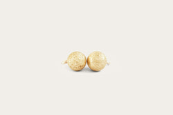 Textured Ball Studs Gold Earrings