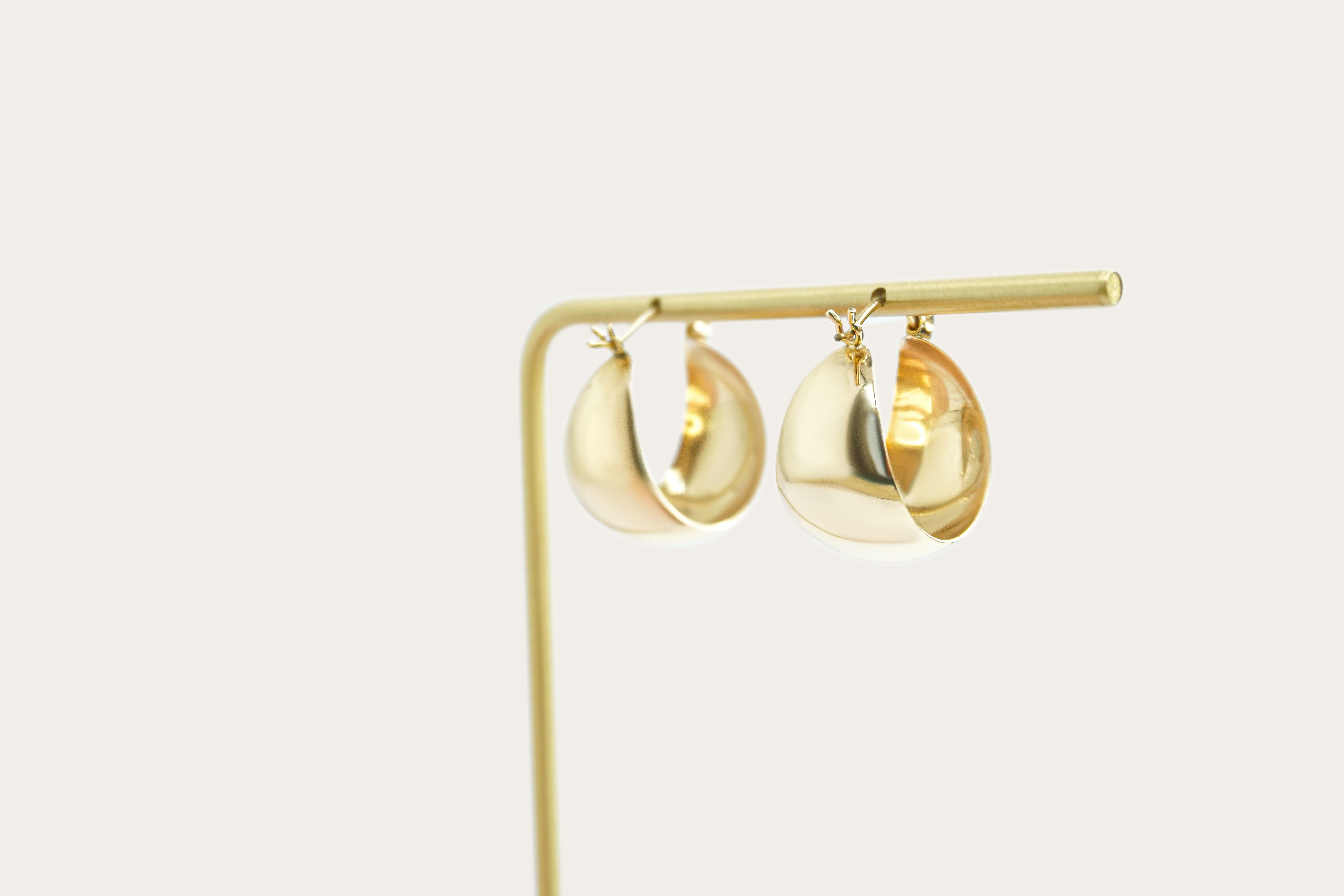 Chunky Hoop Gold Earrings Saddleback