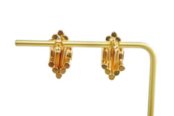 Gold Rainbow Hoop Earrings
