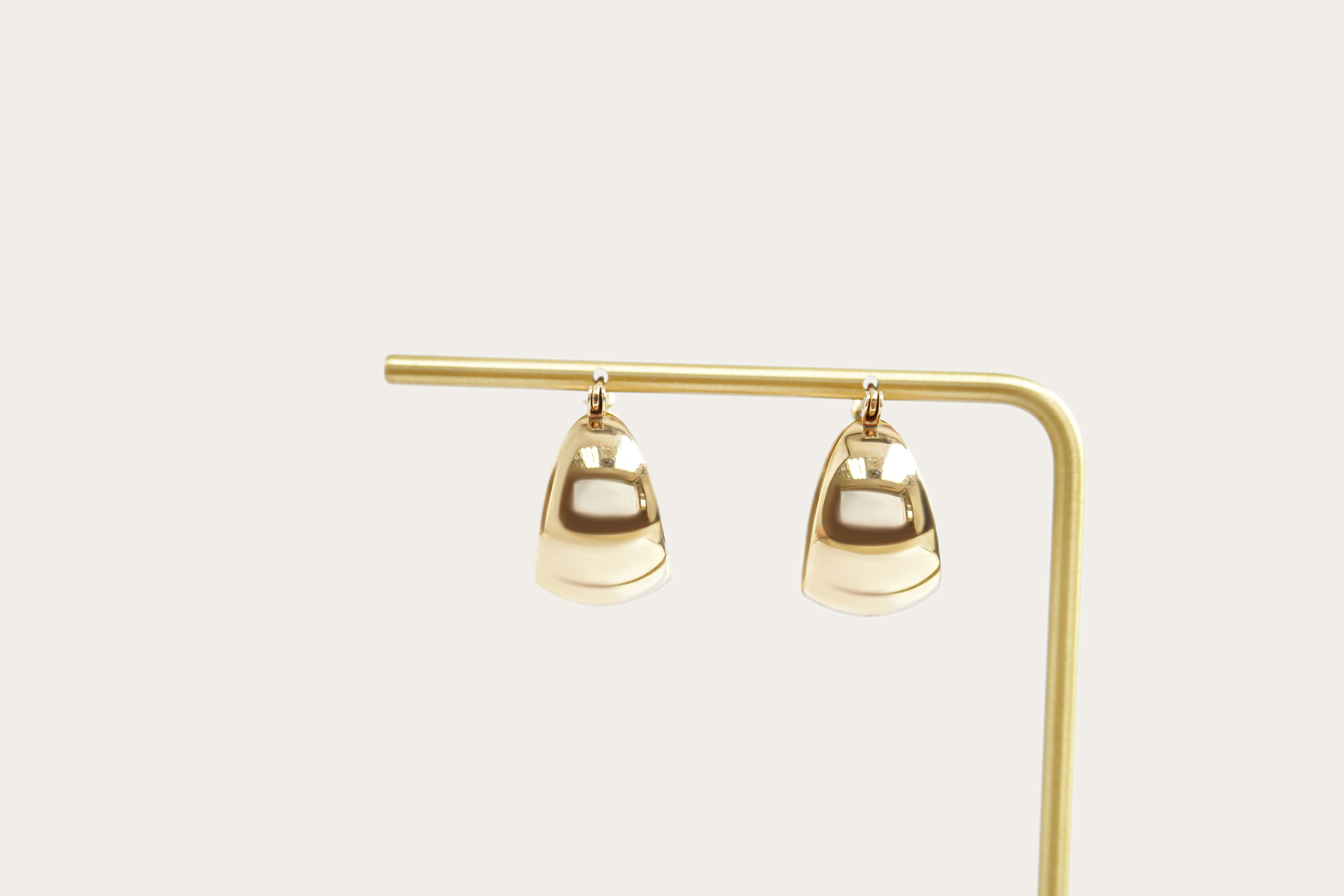 Chunky Hoop Gold Earrings Saddleback