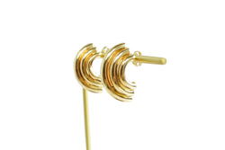 Gold Rainbow Hoop Earrings